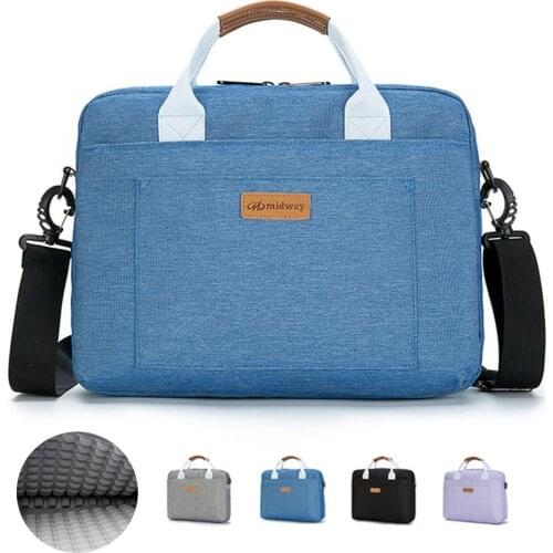 Laptop Case,15.6‘’ Laptop Shoulder Bag, Multi-functional Notebook Sleeve, Carrying Case With Strap for Macbook HP Stream Lenovo