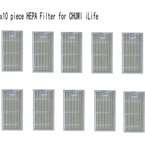 10pcs Vacuum Cleaner Filters HEPA Filter for CHUWI V3 iLife X5 V5 V50 V3+ V5PRO ECOVACS CR130 cr120 CEN540 CEN250 ML009 Cleaner
