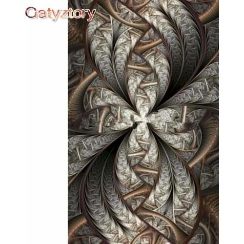 GATYZTORY Frameless Abstract Picture DIY Painting By Numbers Handpainted Acrylic Paint On Canvas Unique Gift For Home Wall Decor