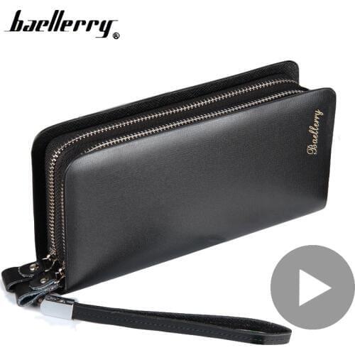 Phone Money Clutch Bag Zipper Long Big for Men Wallet Male Purse Partmone Walet Vallet Credit Card Coin Holder Coughs Portofele