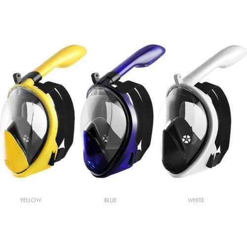 New Scuba Diving Mask Full Face Anti Fog Underwater Snorkel Mask Set Swimming Mask for Gopro Camera(Myopia Lens Option)