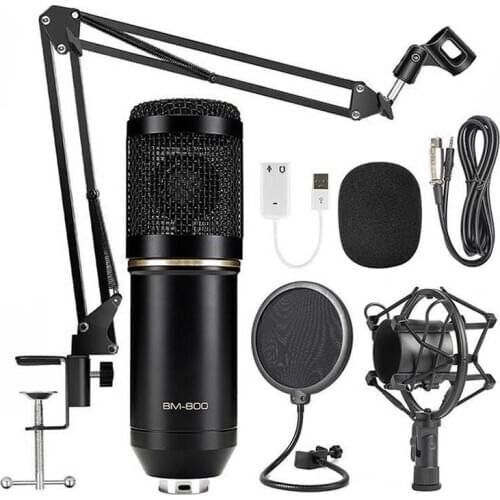 Microfone BM 800 Studio Microphone Studio Recording Professional Microfone BM800 Condenser Sound Recording For Computer