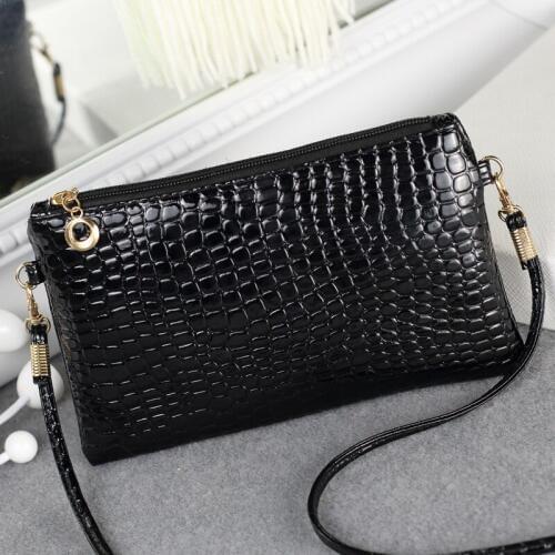 Fashion Single Shoulder Bag Womens Messenger Bag Hand Bag Korean Version Leisure Crocodile Pattern Small Bag