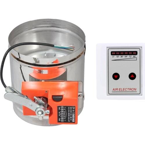 Motorized damper 220v 16NM electric motorised air duct vent volume control valve HVAC ventilation vmc ducting 51 - 400 mm