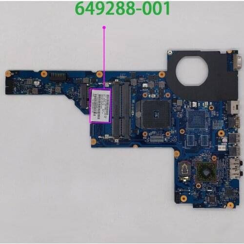Genuine 649288-001 6050A2412801-MB-A02 A60M UMA Laptop Motherboard Mainboard for HP Pavilion G6 G6-1000 Series NoteBook PC