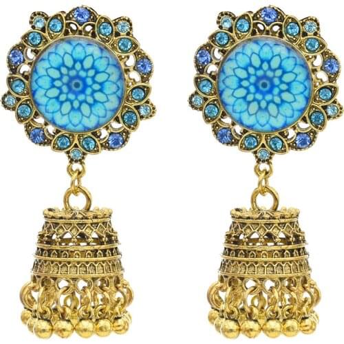 New Fashion Retro Ethnic Wind Bell Tassel Earrings Scenic Spot Selling Jewelry Earrings Earrings