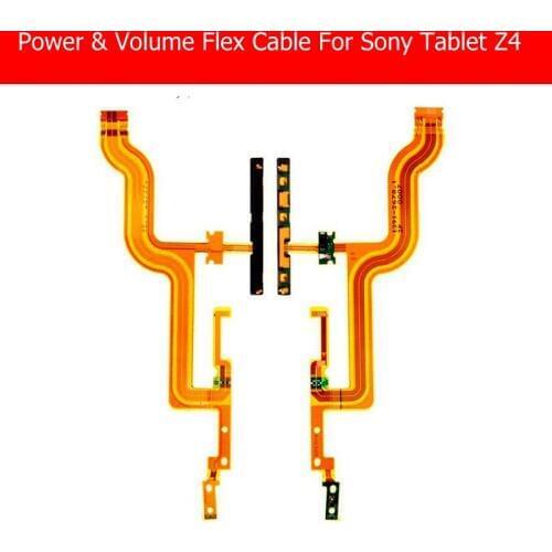 Genuine Volume & Power Flex cable For Sony Tablet z4 Ultra Volume up/down flex cable For Sony Sgp 771 712 power flex cable parts