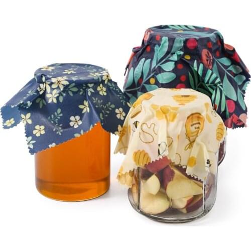 Zero Waste Reusable Storage Wrap Sustainable Organic Sandwich & Cheese Food Wrapping Paper BPA & Plastic Free Beeswax Food Wrap