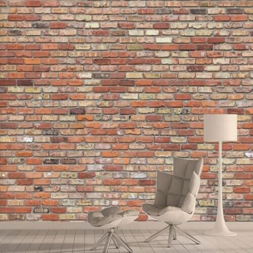 Custom Modern Brick Wall Pattern 3d Wallpapers Murals for Living Room Walls Paper Home Decor Sofa TV Retro Background Wall Rolls