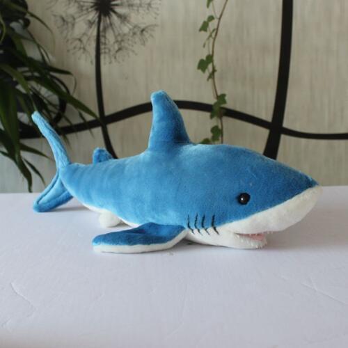 Real life Aquatic creatures plush toy cute blue shark dolls pillow present soft toys shops