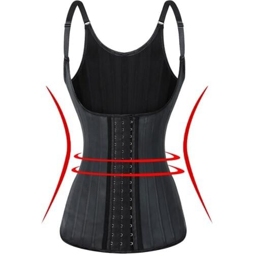 Sexy Underbust Body Vest Slimming Tummy Control Shapewear Push Up Sleeveless Breasted Waist Trainer Zipper Sport Shaper Top Lady