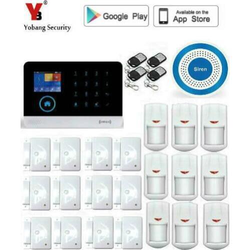 Yobang Security wifi Gsm alarm system security home Support SIM Card wireless 433MHz open door detector smart house burglar