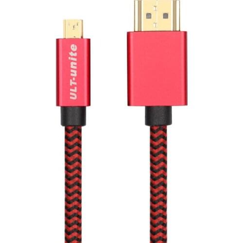 HDMI-compatible cable micro HDMI adapter flat panel connection TV projector conversion cable