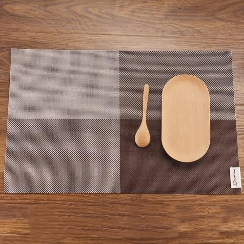 4pcs Modern Placemat Table Mat Waterproof Dinner Tablecloth Coasters Pads Heat Insulation Dining Table Mat 45x30cm