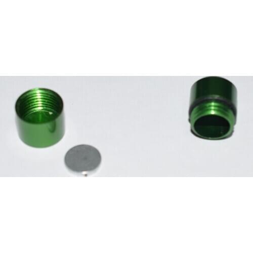 Stock-50pcs-Aluminum alloy Waterproof Geocaching contain-Magnetic Bison Tube Bulk hide box -Pill holder for home-Promotion gif