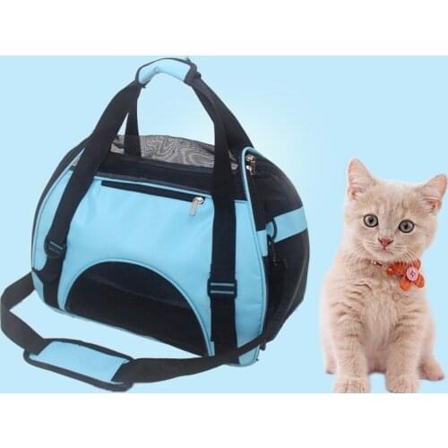 Soft-sided Carriers Portable Pet Shoulder Bag Travel Dogs carrying Bag Kitten Puppy Carrier Outgoing Travel Breathable Handbag