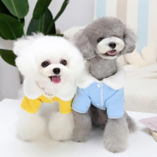Dog Hoodies Pet Fashion Outfits Two-leg Keep Warmth Soft Texture Casual Pet Dogs Coat Clothes Winter Dog Supplies