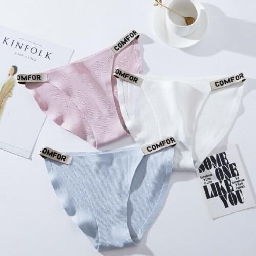Sexy Seamless Women Panties Letter Briefs G String Girls High Quality Underwear Breathable Thong Girls Intimates Underpants