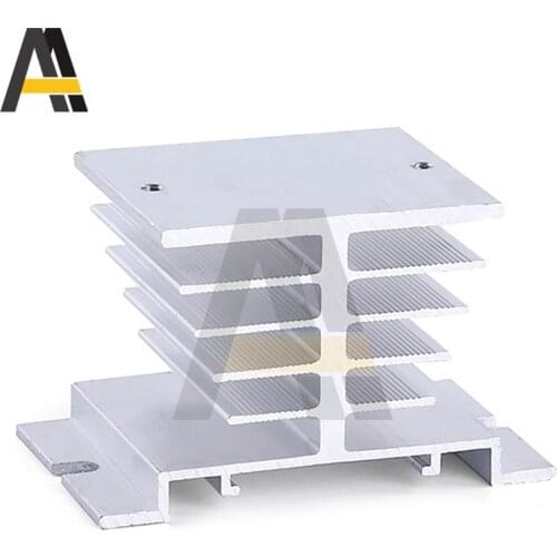 SSR Solid State Relay Radiator Aluminum Heat Sink Dissipation Radiator Suitable For 10A-25A Relay Module