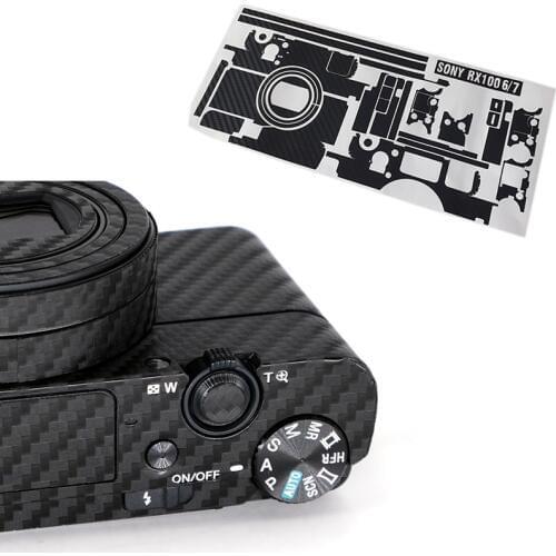 Anti-Scratch Camera Body Carbon Fiber Film Kit For Sony RX100 VII RX100VII RX100M7 RX100VI RX100M6 Cameras Skin 3M Sticker
