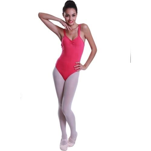 Lady Dance Dress Gymnastics Dress Practice Performance Dancing Practice Jumpsuit Cotton Double Sling Wear D-0288