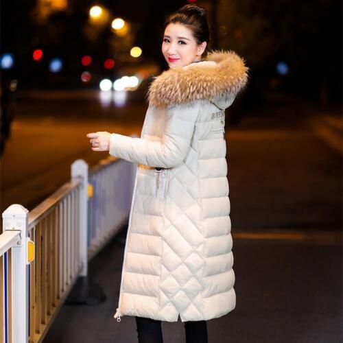 KMETRAM 2020 Winter Jacket Women Fur Collar Hooded Long Coat Female Vintage Slim Thick Parkas Plus Size Casaco Feminino MY586