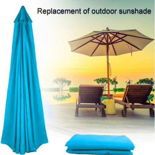 Patio Umbrella Canopy 2.7/3m Replace 6/8 Bones Swimming Pool Shade Umbrella Outdoor Parasol UV-protected For Courtyard Garden