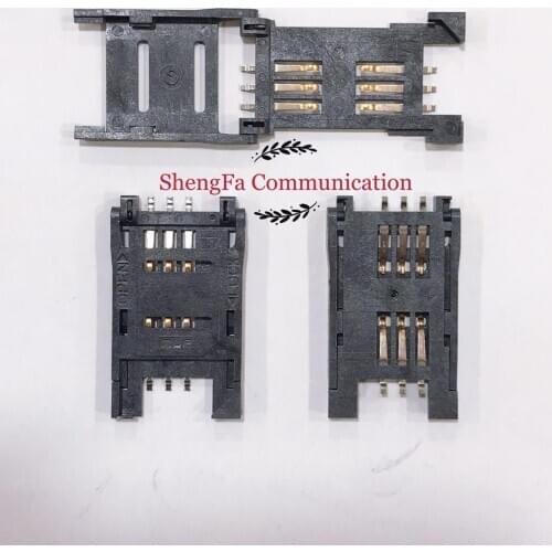 10pcs/Original for flip SIM Card Holder 6pin Card Socket 6pin Slot/Seats/Holder Connector for phone