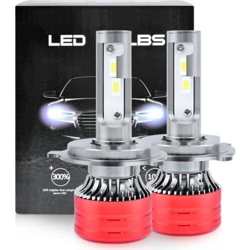 2Pcs 30000LM 110W LED Canbus Mini Car Headlight H7 H1 H4 H8 H11 9005 9006 Hb3 9004 H13 9012 Bulb Turbo Fog Lamp 12V 6000K 4300K