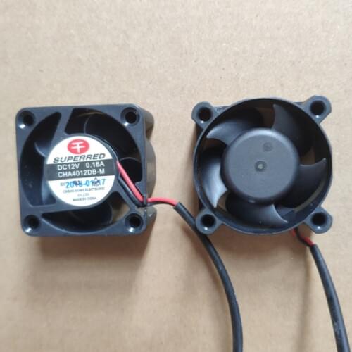 2pcs/lot ,Brand new CHA4012DB-M 40*40*20mm 4cm 12V 0.18A 2wires fan