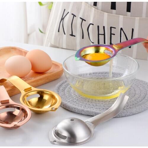 304 Stainless Steel Egg Yolk Separation Protein Egg Wash Filter Egg Divider Baking Cooking Egg Tools Kitchen Gadgets