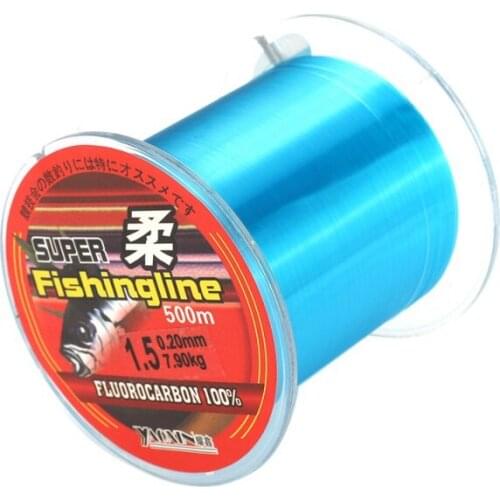 500m Nylon Fishing Line Fluorocarbon Coated Monofilament Sink Tip Floating Line Fishing Tools