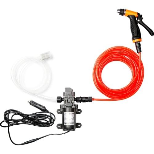 Car Washer 12V 100W High Pressure Car Electric Wash Pump Sprayer Kit Auto Washer Sprayer Cleaning Machine Set