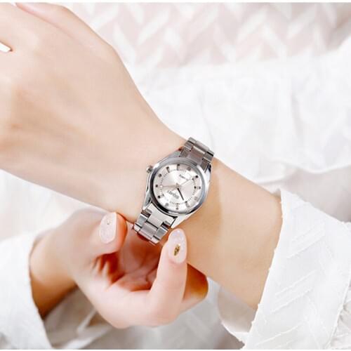 SKMEI Quartz Watch Women Fashion Ladies Watches Wrist Waterproof Stainless Steel Women Girls Watches Luxury Montre Femme