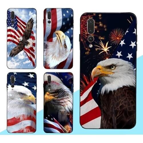 American Eagle Flag Case for Huawei Honor 10i 9 10 20 Lite 8X 9X 7C 7A Pro 8A 8C 8S Y9 Y6 Y7 2019 Nova 5T