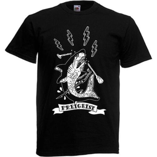 Freigeist T-Shirt .. Hillbilly Redneck Roots Music Traditional Tattoo Punk Aca B Men Lastest 2019 Simple Style Design Men Shirt