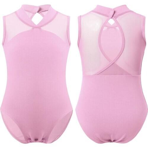 YiZYiF Toddler Girls Gymnastics Leotard Ballet Costume Clothes Dance Wear Black Pink Jumosuit Cotton Bodysuit for Dancing