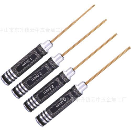 Model tool HM HSS imported high speed steel plated titanium Hexagon screwdriver 4 in set Daily Use Screwdrive Kit smart home set
