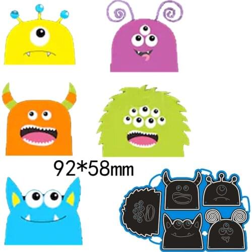 Metal Cutting Dies Scrapbooking Little monster Cutting Dies Stencil DIY Card Paper Craft Embossing Folder Template
