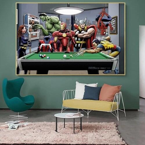 Avengers Canvas Wall Art Hd Printed Marvel Movies Super Heroes Figure Painting Living Room Bedroom Home Posters Prints Decor