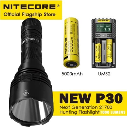 NITECORE NEW P30 Spotlight Long-Range 21700 Lithium Battery Outdoor Search and Rescue Adventure Flashlight