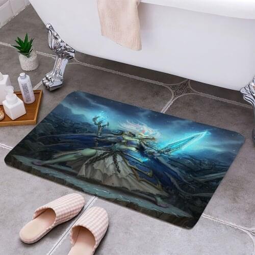 Frost Lich Jaina 3D Print Doormats Rectangle Non-Slip DoorMat Bedroom Kitchen Entrance Print Door rugs Dropshipping