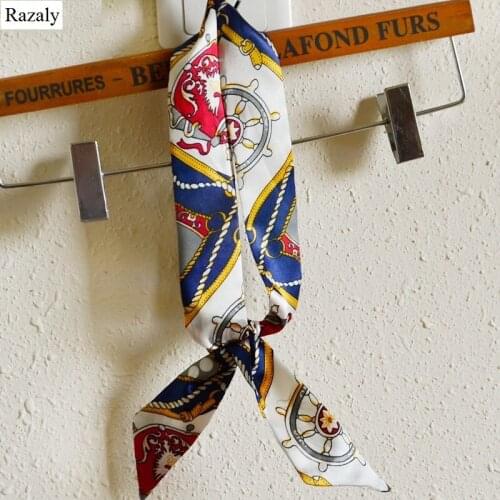 Razaly Strap flower shoulder straps ladies purse handles silk scarf belt labels handbag accessories women strap green blue red