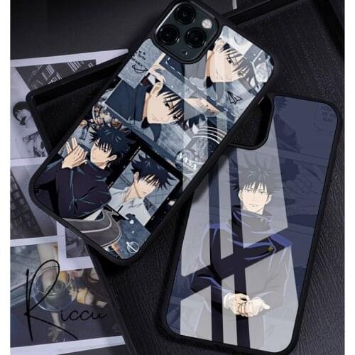 Jujutsu Kaisen Megumi Fushiguro Phone Case Rubber for iPhone 12 11 Pro Max XS 8 7 6 6S Plus X 5S SE 2020 XR 12 Mini case