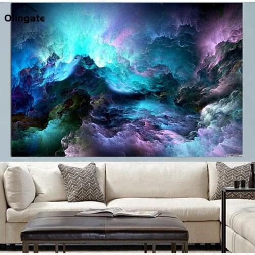 Modern Abstract Landscape Picture Colorful Cloud Canvas Paintings Wall Art Poster Nordic Room Decoration Wall Picture for Home