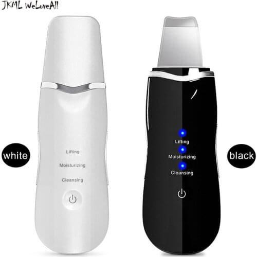 Ultrasonic Skin Scrubber Deep Cleaning Face Scrubber Vibrating Facial Cleansing Skin Spatula Peeling Beauty Instrument Device