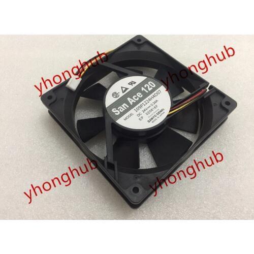 Sanyo Denki 109P1224H4D07 DC 24V 0.24A 120x120x25mm Server Cooling Fan