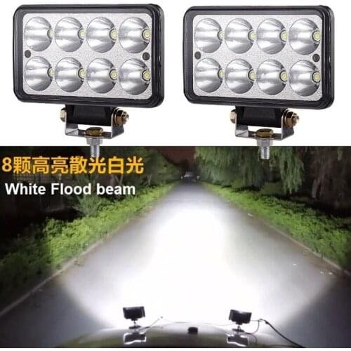 Waterproof 4D Led spotlight Car hi/Low beam headlight 12-80v 40W White/Amber Fog lamp 4x4 tractor Offroad 4WD ATV Led work light