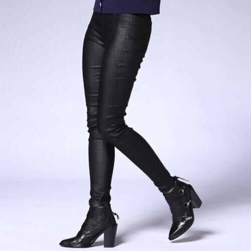 Womens fashion skinny pencil pants autumn winter leggings all-matching full length trousers EU/S-XL