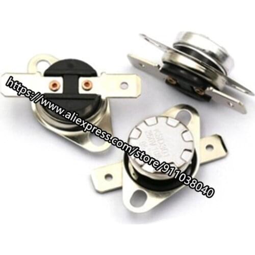 10pcs/lot Temperature control switch temperature controller KSD301 normally open 40 degrees - 150 degrees 250V/10A